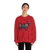 Floral Christmas Highland Crewneck Sweatshirt {H&H exclusive}