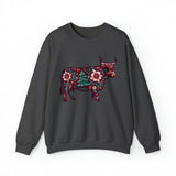 Floral Christmas Highland Crewneck Sweatshirt {H&H exclusive}