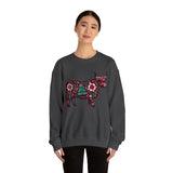 Floral Christmas Highland Crewneck Sweatshirt {H&H exclusive}
