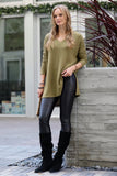 Brushed Thermal Waffle Tunic