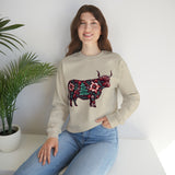 Floral Christmas Highland Crewneck Sweatshirt {H&H exclusive}