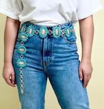 Silver and Turquoise Belt Regular